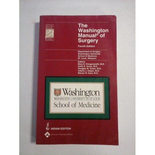 The Washington Manual of Surgery The Washington Manual of Surgery